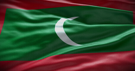 Maldives national flag background illustration. Symbol of country