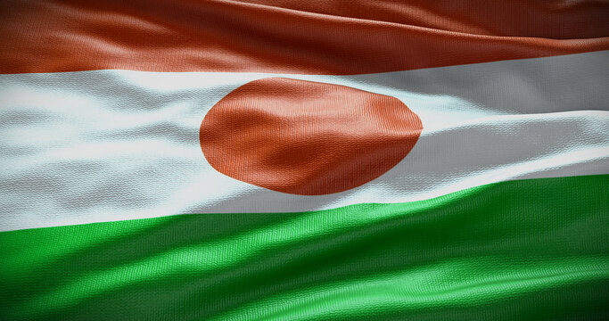 Niger national flag background illustration. Symbol of country