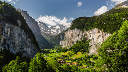 mountain valley landscape