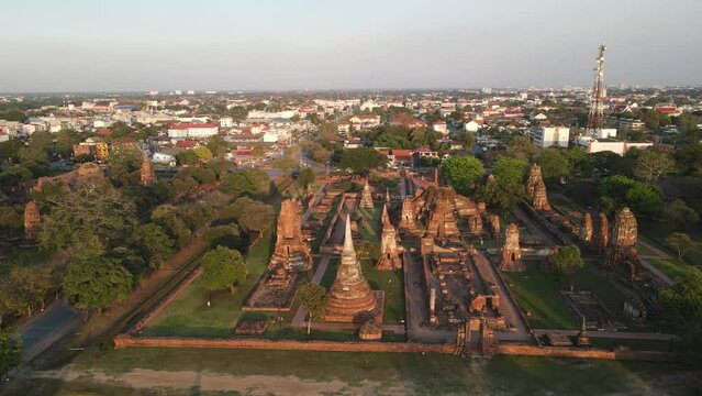 Ayutthaya is a city in Thailand, about 80 kilometres north of Bangkok.