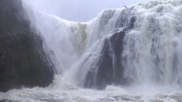 Sae Pong Lai waterfall in the rainy season, Southern Laos.