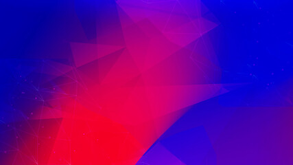 Fototapeta na wymiar web banner Blue Red Crystal abstract Diamond Technology background