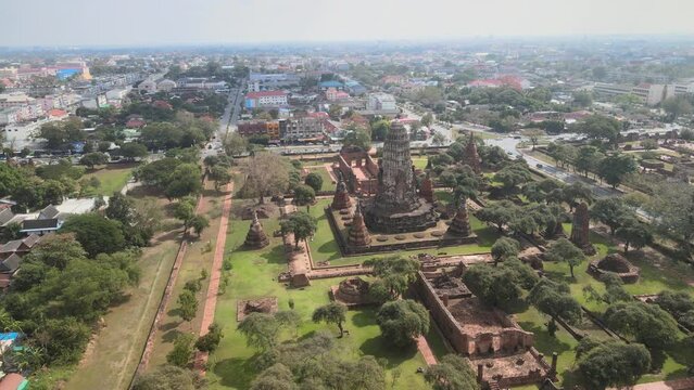 Ayutthaya is a city in Thailand, about 80 kilometres north of Bangkok.