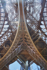 Elven tower, France view of the iron structure of the tower.