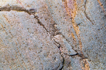 texture on a rock with a crack in the middle