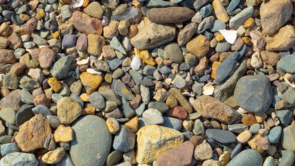 pebbles on the beach, texture