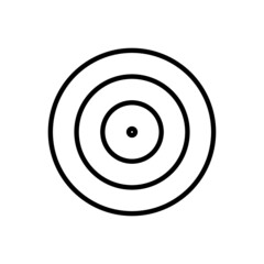 Archery icon isolated on white background