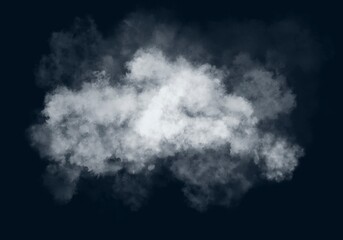 clouds of smoke on a dark blue background