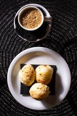 coffee with cheese bread