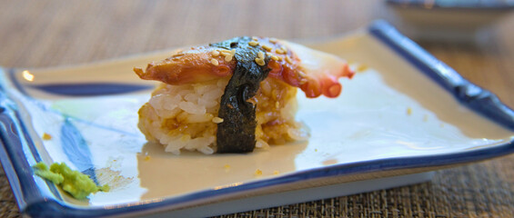 sushi food macro shot