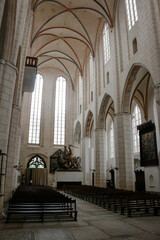 Fototapeta premium Interior of St. Catherine's Church in the city of Lübeck, Germany
