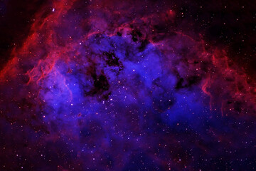 Obraz na płótnie Canvas Beautiful purple space nebula. Elements of this image furnished by NASA