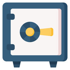 Safety Box flat icon. Can be used for digital product, presentation, print design and more.