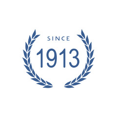 Since 1913 year symbol