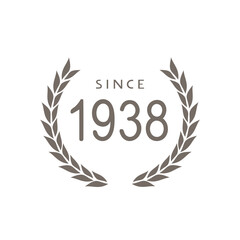 Since 1938 year symbol