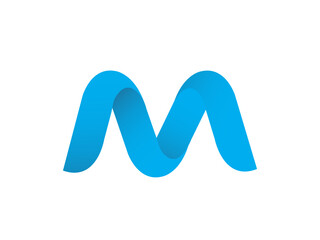 Meta M logo design