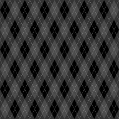 black gray argyle tartan seamless plaid