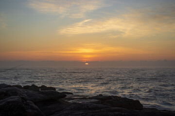 Morning sunrise on the south coast of South Africa