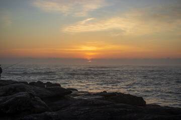 Fototapeta premium Morning sunrise on the south coast of South Africa