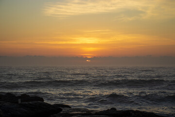 Morning sunrise on the south coast of South Africa