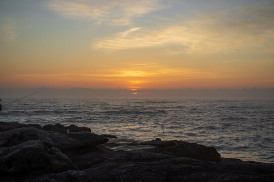 Morning sunrise on the south coast of South Africa © Maryxpix