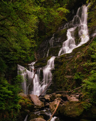 Spectacular Torc waterfall in Killarney National park, Kerry, Ireland