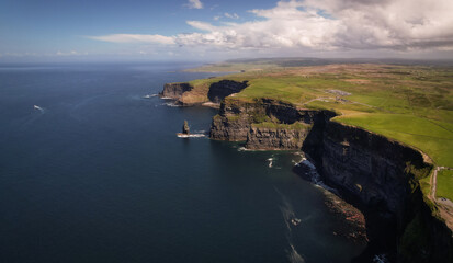Spectacular Cliffs of Moher from above