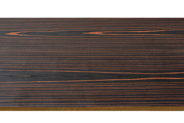 45 degree view of dark wood pattern, isolated on white background