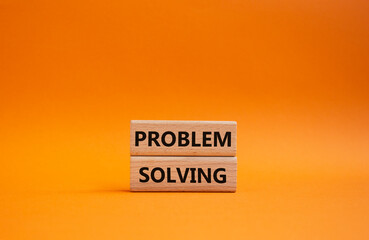 Policy revision symbol. Concept word Policy revision on wooden blocks. Beautiful orange background. Business and Policy revision concept. Copy space.