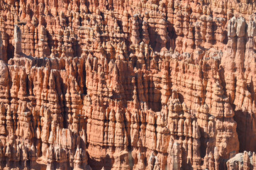 Texture of rocks at Bryce Canyon