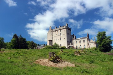 Fototapeta na wymiar Delgatie Castle, Aberdeenshire.