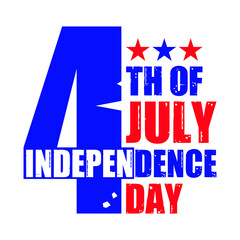  4th of July Independence day - 4th of July quotes, t shirt design, Vector graphic, typographic poster.