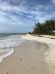 footprints on the beach