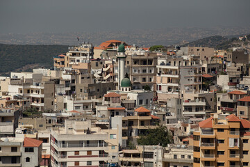 Mlita town aerial view, Lebanon