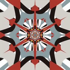 Abstract composition in yellow, red, blue, black colors. Modern creative hand drawn background.