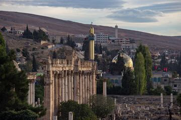 Sayyida Khawla Mosque in the center of Baakbek town, Lebanon