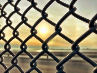 Fototapeta premium link fence