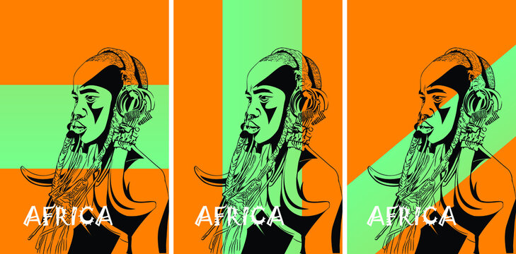 South african zulu young male dressed traditionally-printable