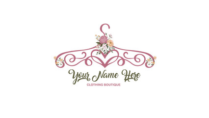 Luxury boutique and fashion logo vector