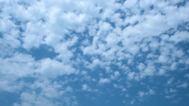 patchy white clouds, timelapse