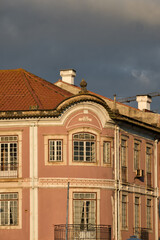 decorated attic and tiled roof in Leiria, portugal