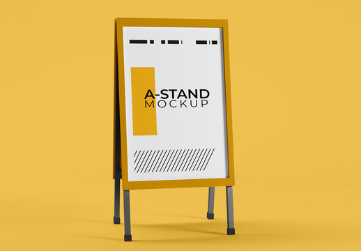 A-Stand Board Mockup