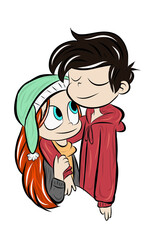 drawing digital graphics art outlines sketch advertising logo graphic element resource beauty pattern postcard guy girl joy