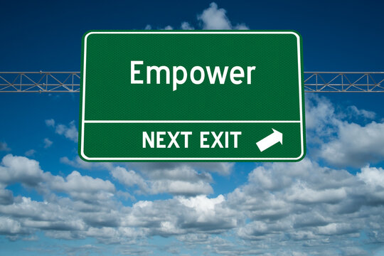 Empower sign for empowerment concept.
