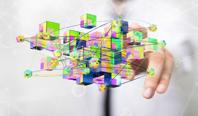 Business intelligence analyst dashboard on virtual