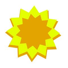 Illustration of the sun 