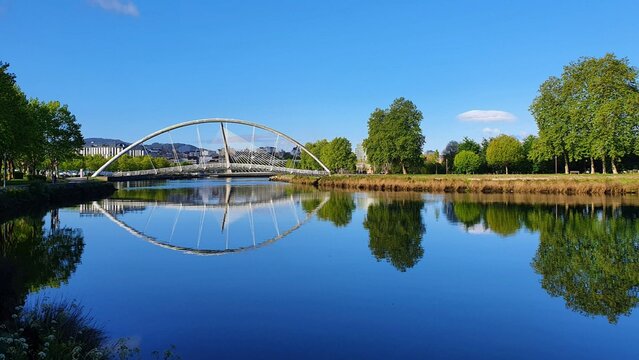 Puente en la r&iacute;a de Pontevedra, Galicia