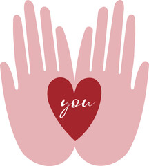 Valentines Hands and Heart 