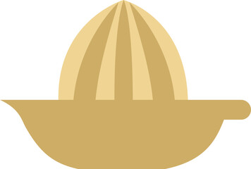 Manual Lemon Squeezer, Juicer and Reamer Flat Illustration