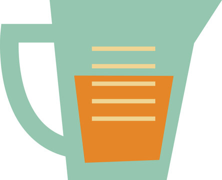 Measuring Jug Flat Illustration
